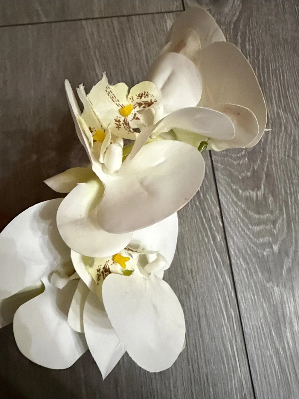 White Floral Orchid Headband - Elegant Women’s Hair Accessory